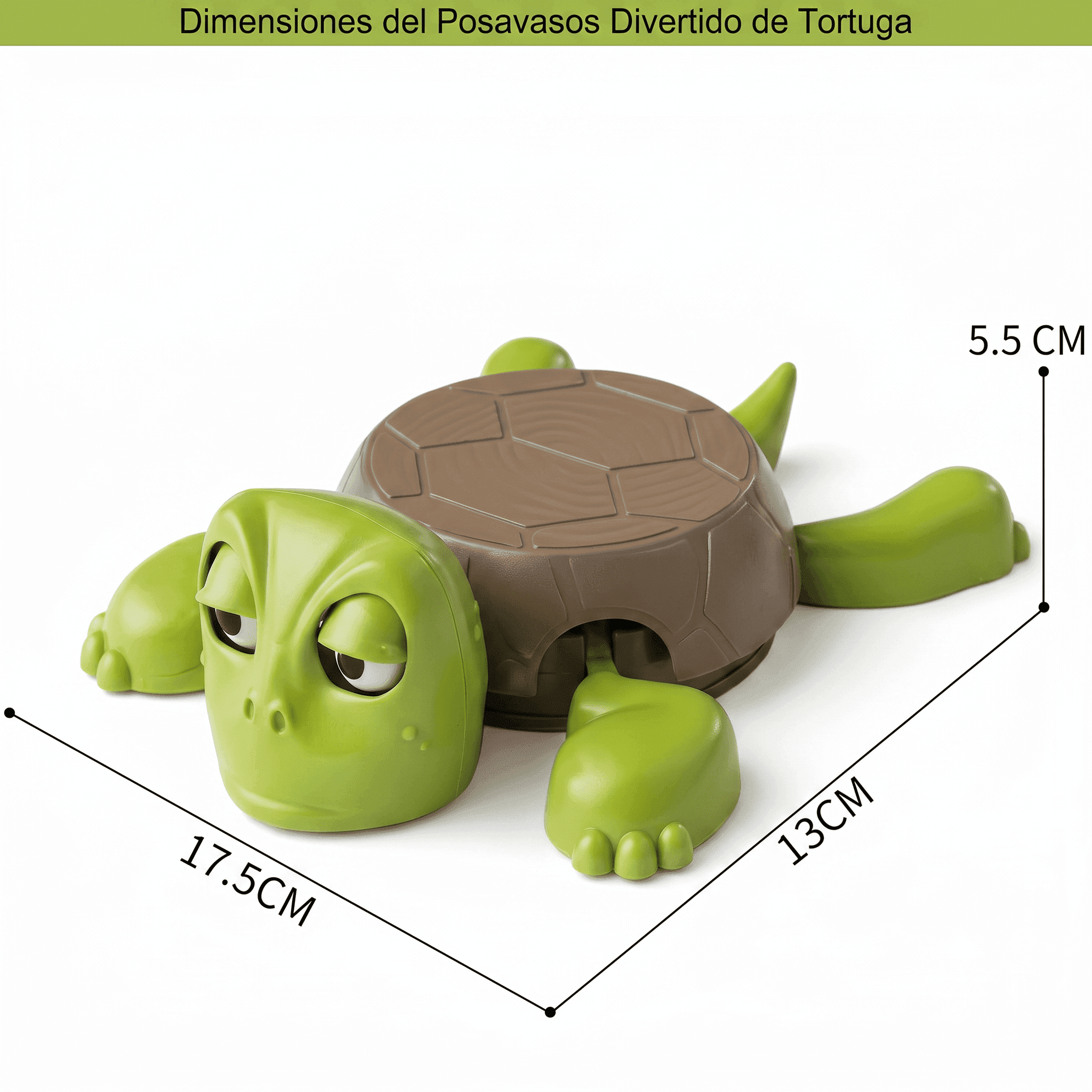Posavasos Tortuga Creativa con Ojos Divertidos