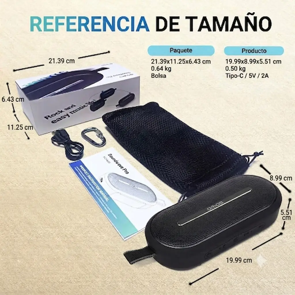 Parlante SOWO Soundwave 40W - vista secundaria